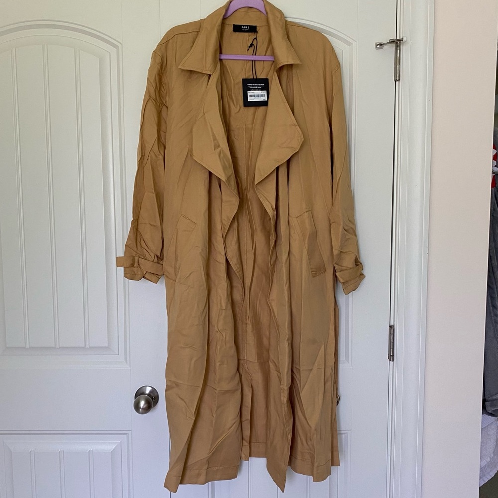 NWT ABLE Irena Trench Coat